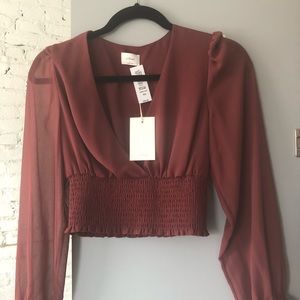 Aritzia Wilfred Wistful Blouse, xs NWT